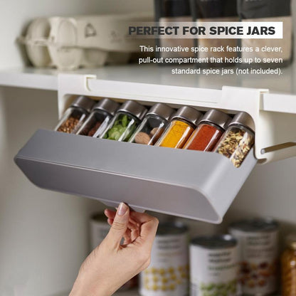 Kitchen Self-Adhesive Wall-Mounted Spice Organizer - Onset Gadgets