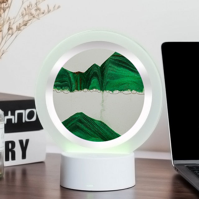 7 Colors USB Sandscape Table Lamp - Onset Gadgets