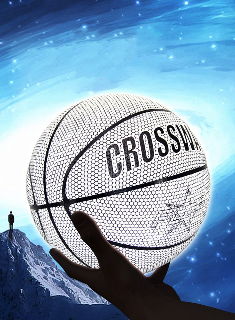 Holographic Reflective Basketball Ball Wear-Resistant Luminous Night - Onset Gadgets