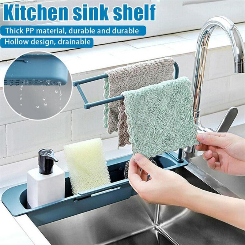 Telescopic Sink Shelf Kitchen Organizer - Onset Gadgets