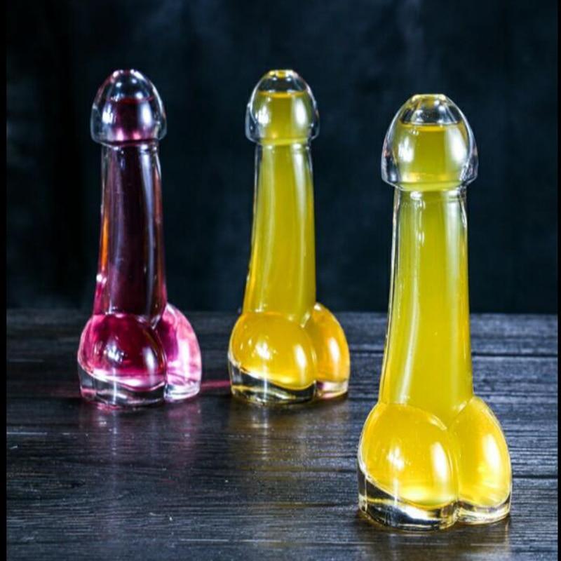 Funny Transparent Penis Shape Cocktail Glass for Party Bar Decoration - Onset Gadgets