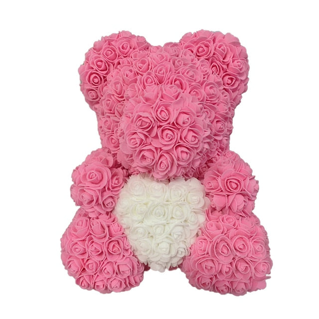 Rose Bear Heart Artificial Flower - Onset Gadgets