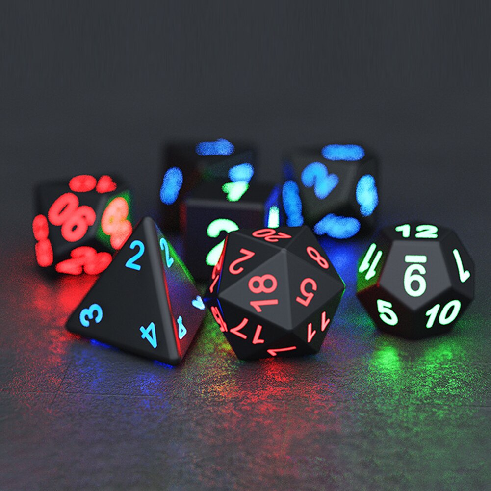 Electronic Luminous LED DND Dice Set - Onset Gadgets