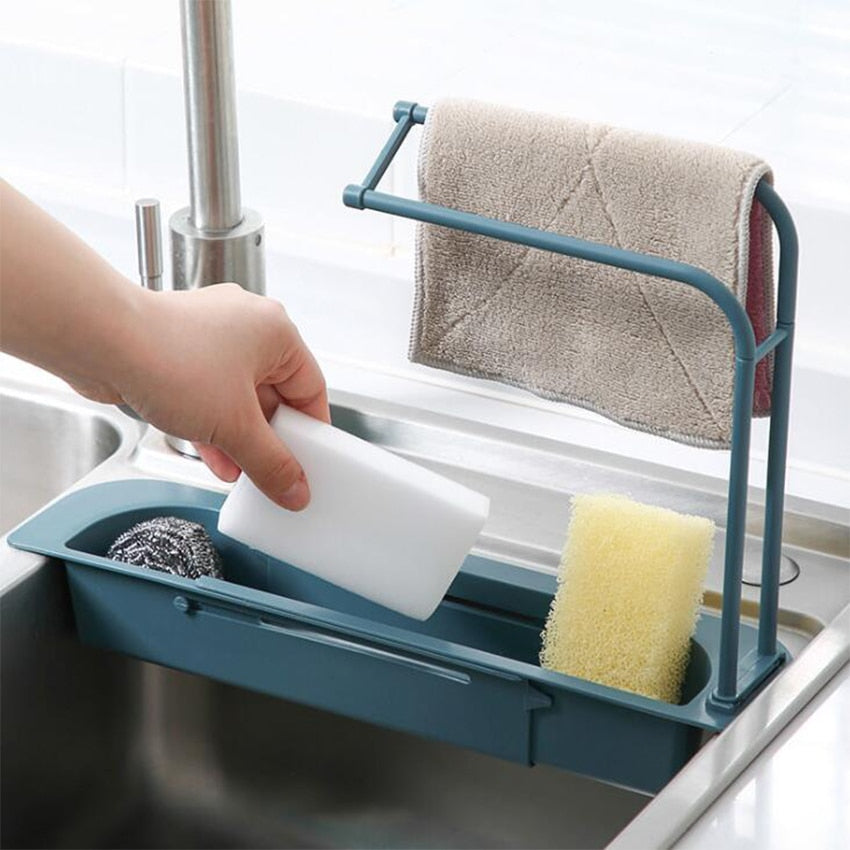 Telescopic Sink Shelf Kitchen Organizer - Onset Gadgets