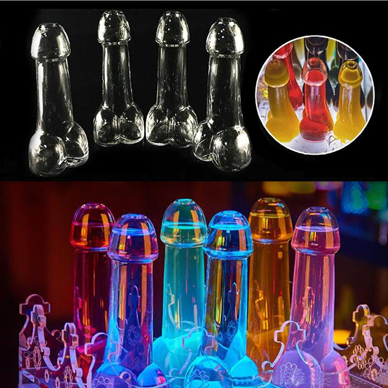 Funny Transparent Penis Shape Cocktail Glass for Party Bar Decoration - Onset Gadgets