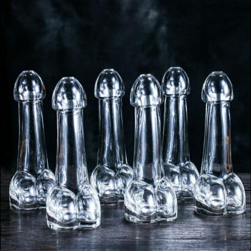 Funny Transparent Penis Shape Cocktail Glass for Party Bar Decoration - Onset Gadgets