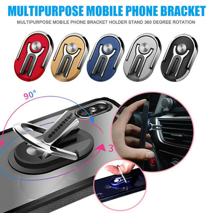 Multipurpose Mobile Phone Holder 360 Degree Car Air Vent Grip Mount Stand Rotation Magnetic Finger Ring Phone Holder Bracket - Onset Gadgets