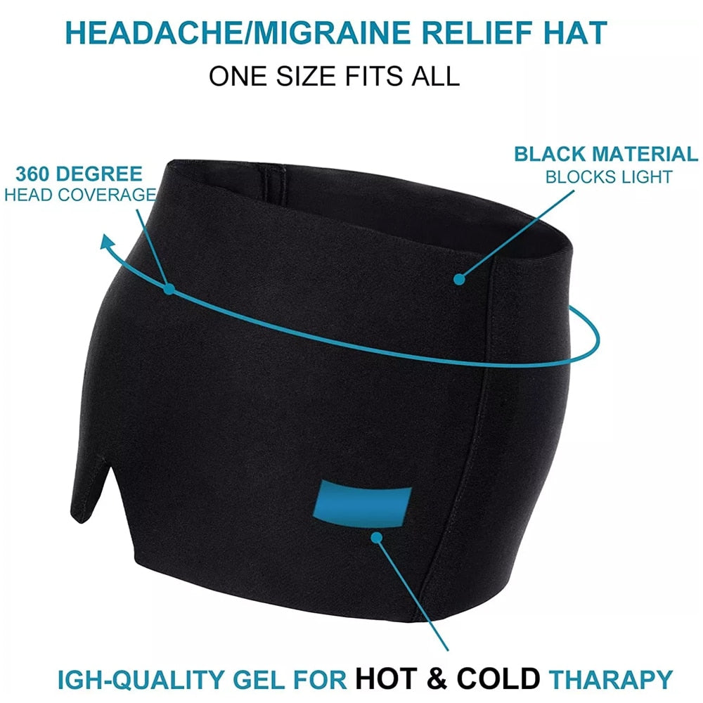 Hot & Cold Gel Therapy Headache Migraine Relief Cap - Onset Gadgets