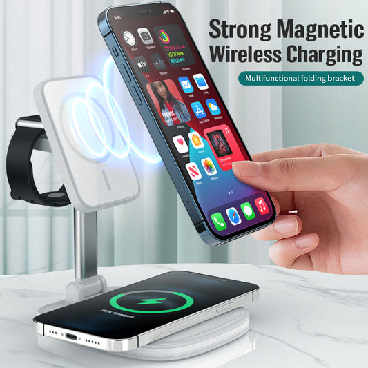 3in1  15W Folding Wireless Magnetic Charger - Onset Gadgets