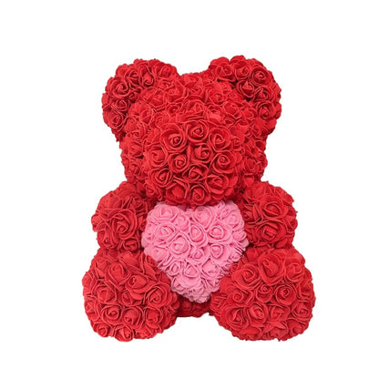 Rose Bear Heart Artificial Flower - Onset Gadgets