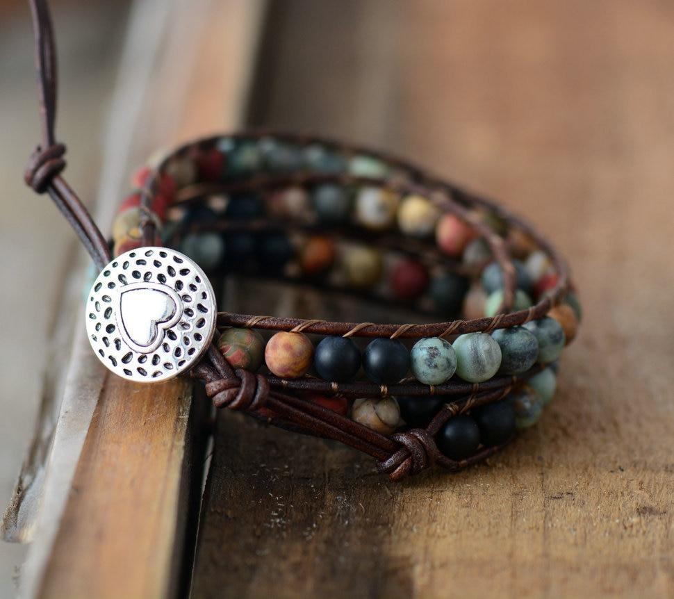 Jasper & Agate Boho Bracelet - Onset Gadgets