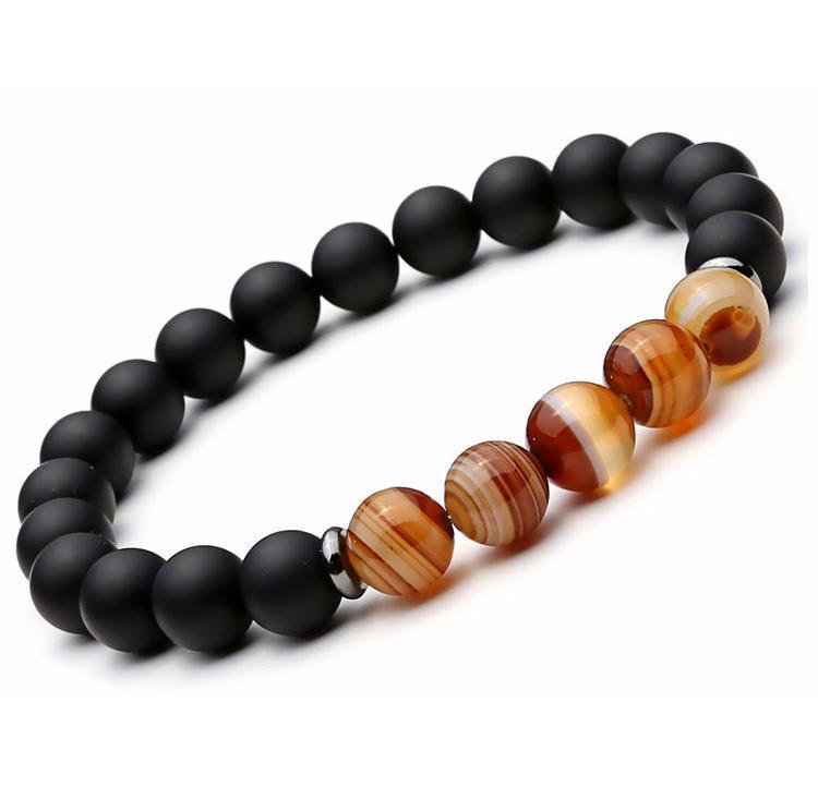 The Protector Hematite Agate Balancing Bracelet Set - Onset Gadgets