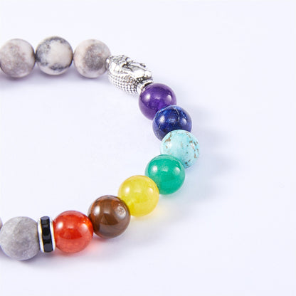 Zebra Jasper Stone Chakra Bracelet - Onset Gadgets