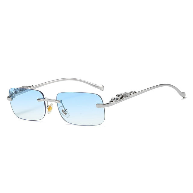 Vintage Rimless Square Sunglasses - Onset Gadgets