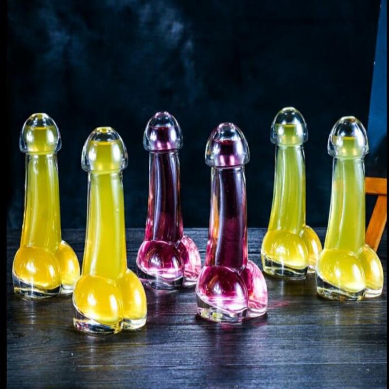 Funny Transparent Penis Shape Cocktail Glass for Party Bar Decoration - Onset Gadgets