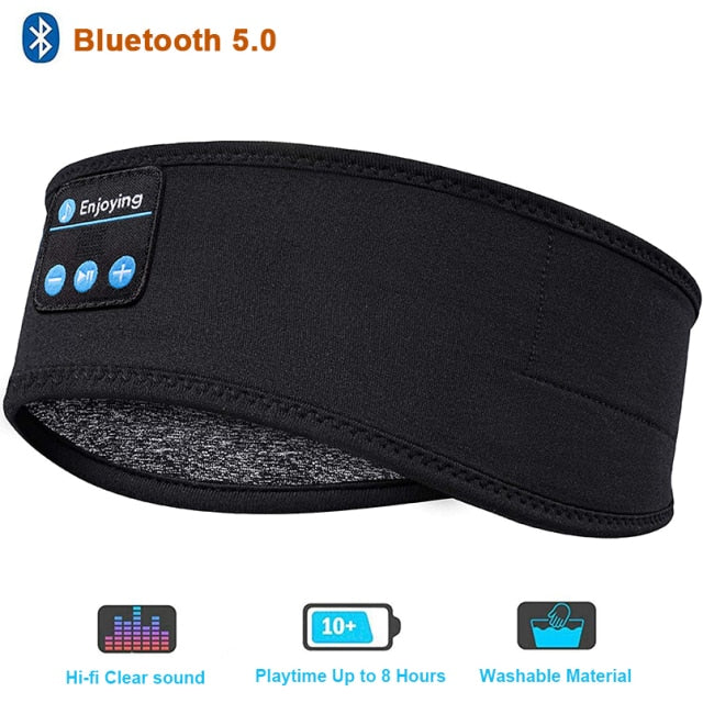 Sleep Headphones 3D Bluetooth 5.0 Headband Wireless Sleep Artifact Breathable Music Eye Mask Earbuds for Side Sleeper Air Travel - Onset Gadgets