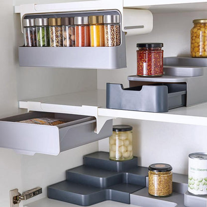 Kitchen Self-Adhesive Wall-Mounted Spice Organizer - Onset Gadgets