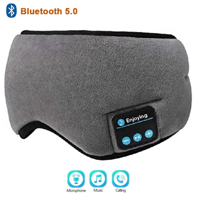 Sleep Headphones 3D Bluetooth 5.0 Headband Wireless Sleep Artifact Breathable Music Eye Mask Earbuds for Side Sleeper Air Travel - Onset Gadgets