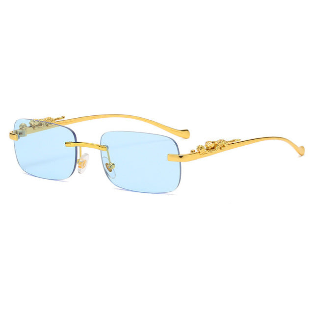 Vintage Rimless Square Sunglasses - Onset Gadgets