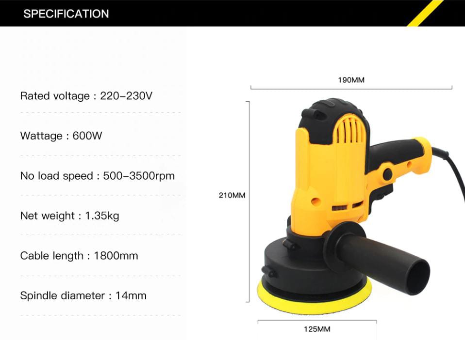 Portable Car Polisher - Onset Gadgets