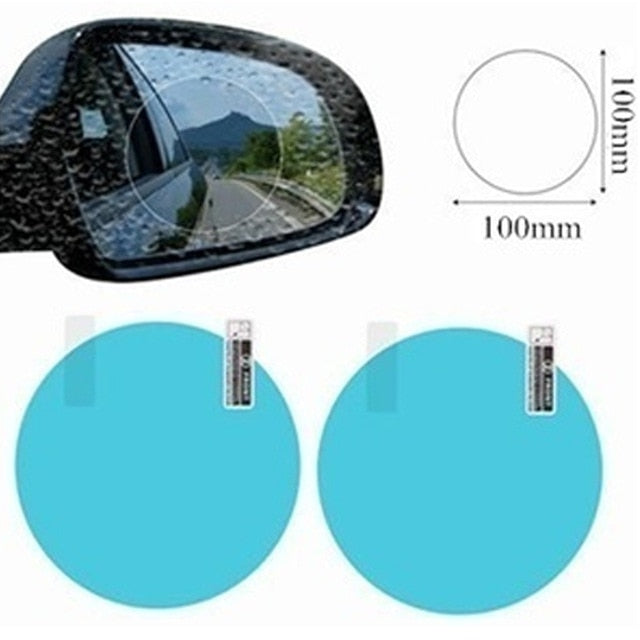 2Pcs/set Rainproof Car Accessories Car Mirror Window Clear Film Membrane Anti Fog Anti-glare Waterproof Sticker Driving Safety - Onset Gadgets