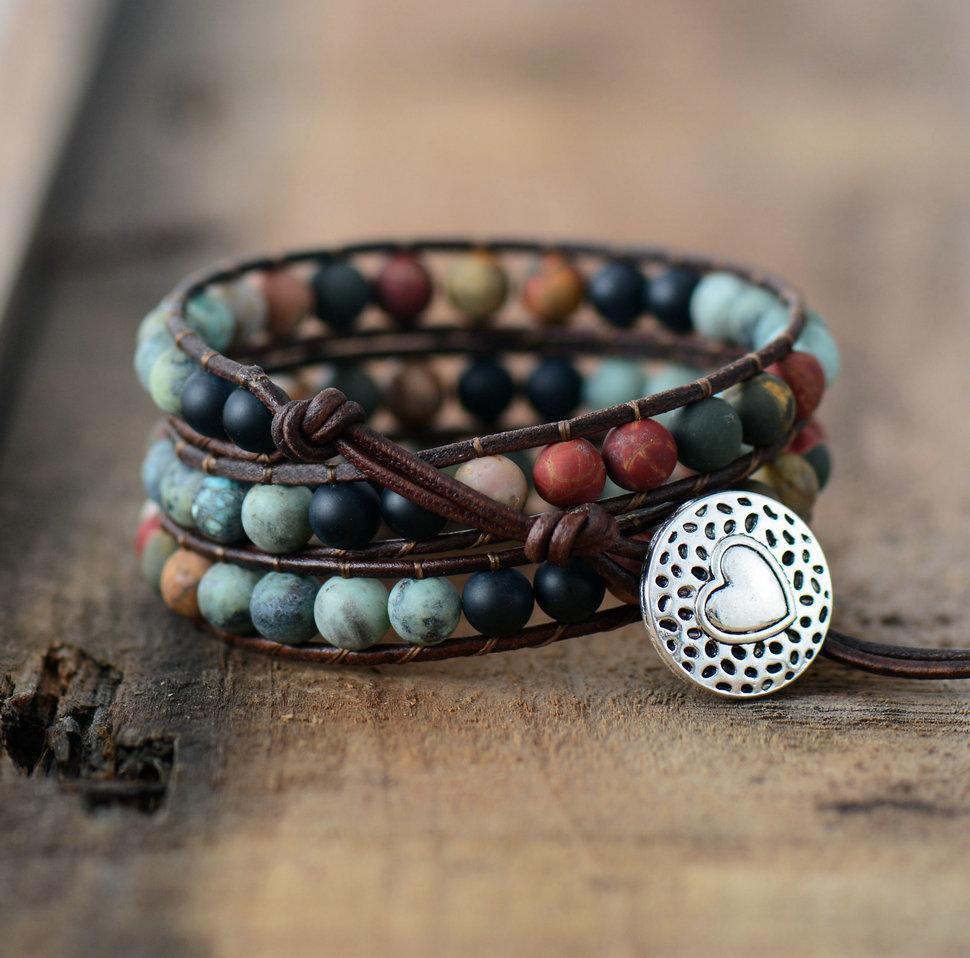 Jasper & Agate Boho Bracelet - Onset Gadgets