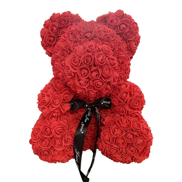 Rose Bear Heart Artificial Flower - Onset Gadgets