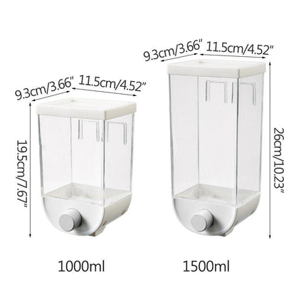 Wall-Mounted Kitchen Multi-Grain Sealed Jars - Onset Gadgets