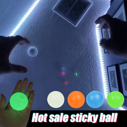 Glowing Wall Ball Fidget Toy - Onset Gadgets