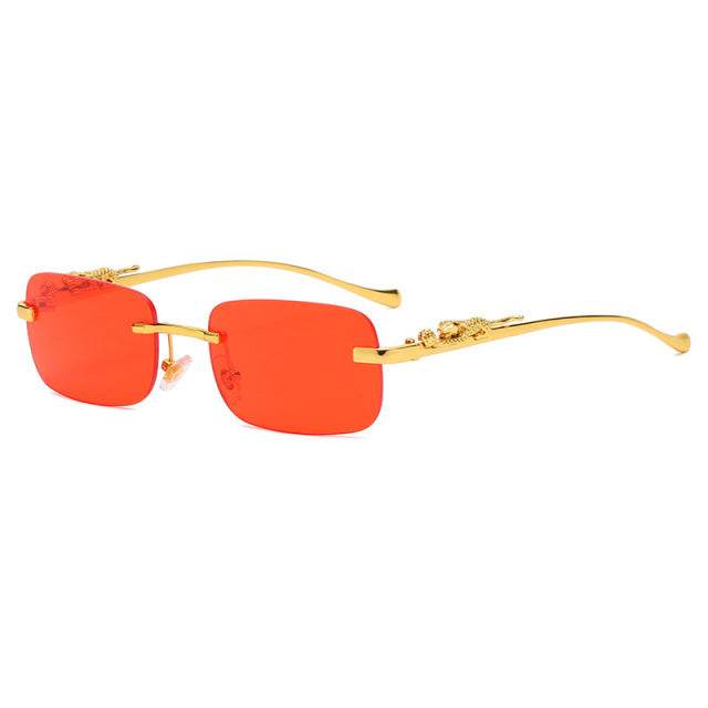 Vintage Rimless Square Sunglasses - Onset Gadgets