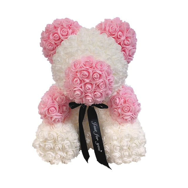 Rose Bear Heart Artificial Flower - Onset Gadgets