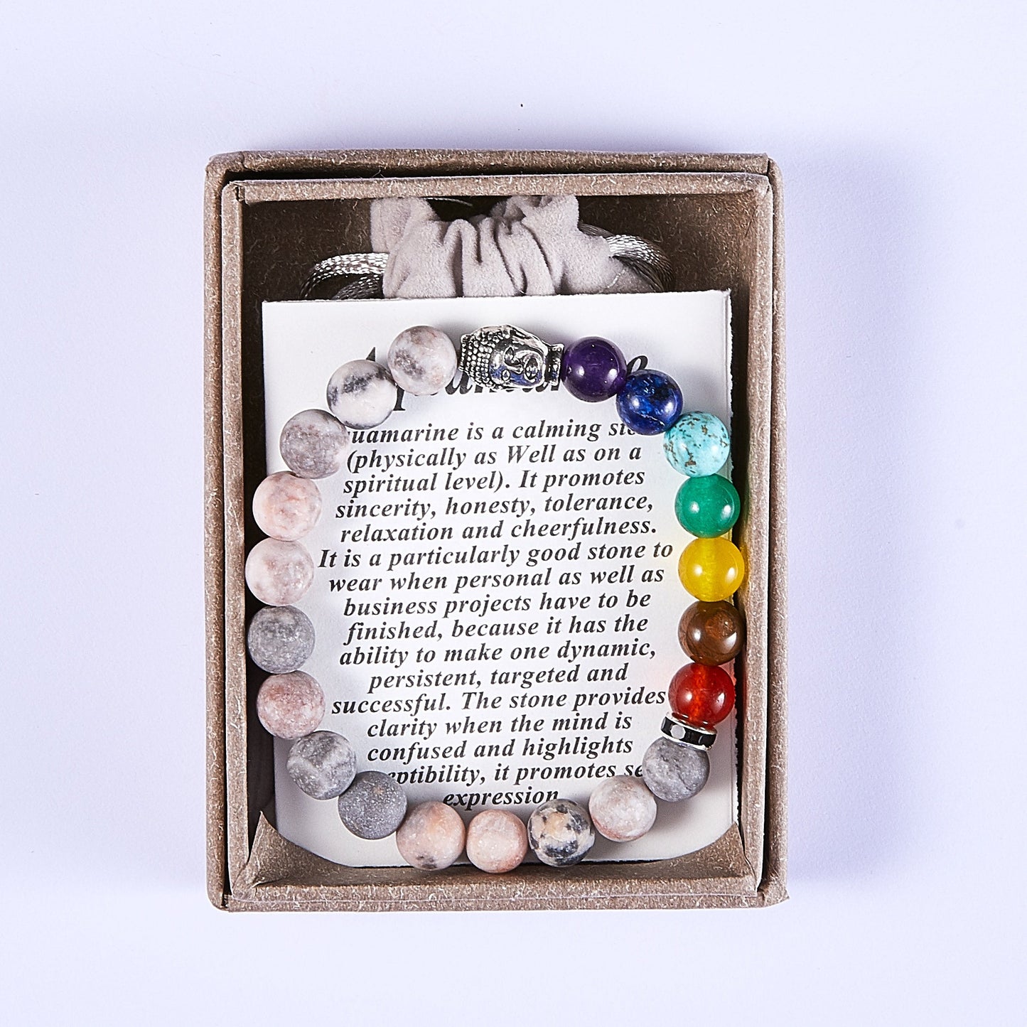 Zebra Jasper Stone Chakra Bracelet - Onset Gadgets