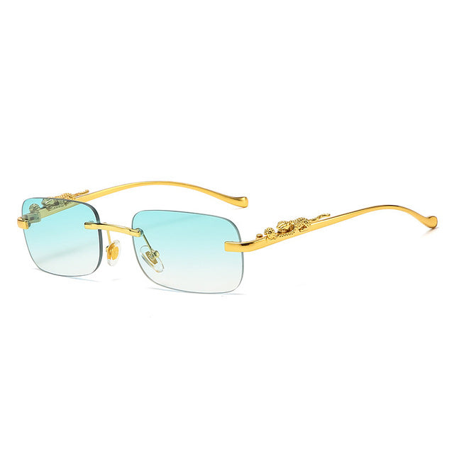 Vintage Rimless Square Sunglasses - Onset Gadgets