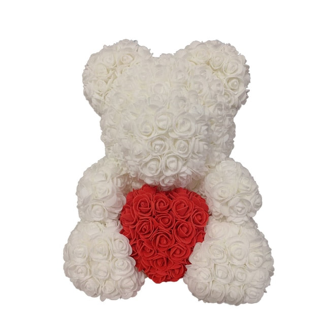 Rose Bear Heart Artificial Flower - Onset Gadgets