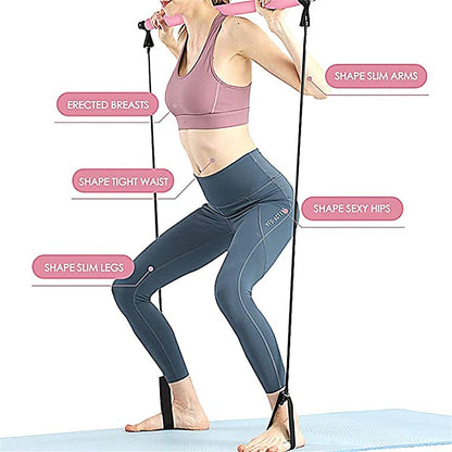 Portable Pilates Bar and Resistance Band - Onset Gadgets