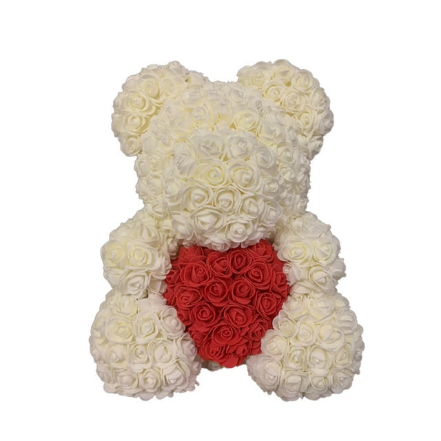 Rose Bear Heart Artificial Flower - Onset Gadgets