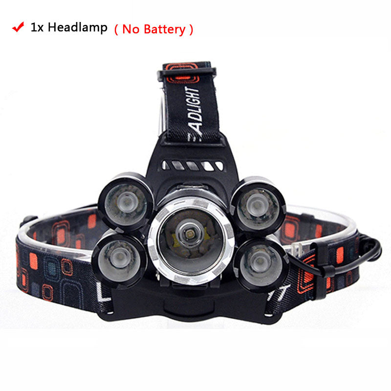 Z35T13 Headlight 4000 Lumen headlamp CREE XML3/5 LED T6 Head Lamp Flashlight Torch head light 18650 battery AC/DC charger option - Onset Gadgets