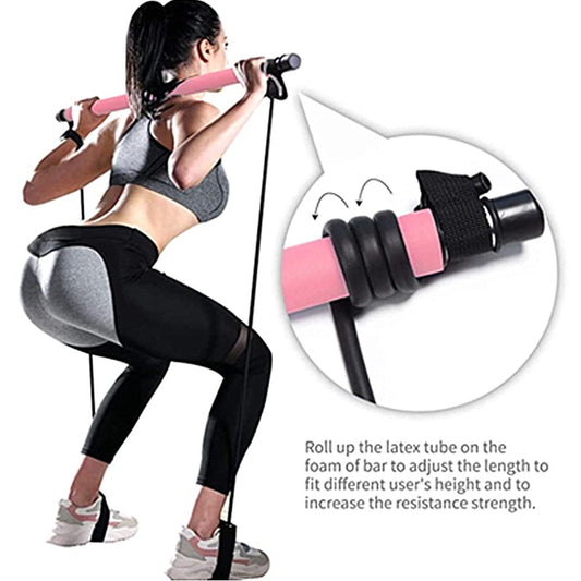 Portable Pilates Bar and Resistance Band - Onset Gadgets