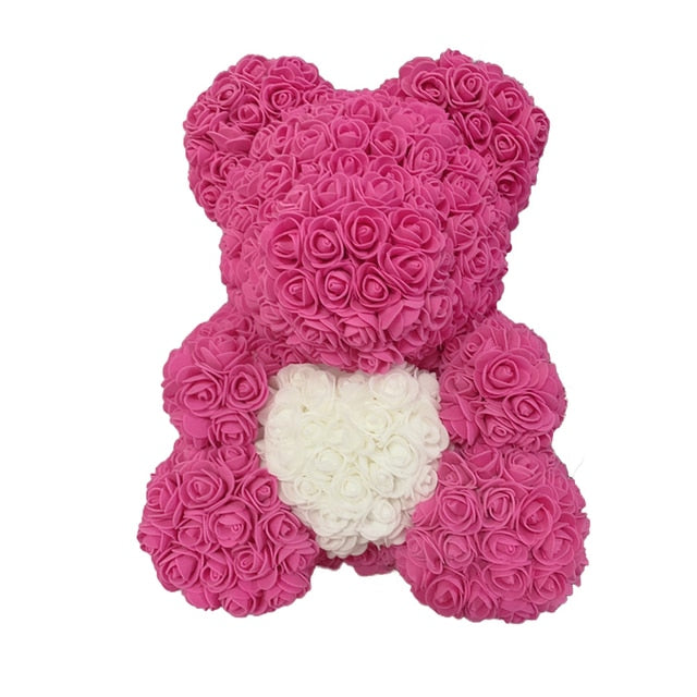 Rose Bear Heart Artificial Flower - Onset Gadgets