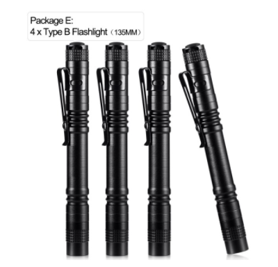 4 x Mini LED Flashlight Set - Onset Gadgets