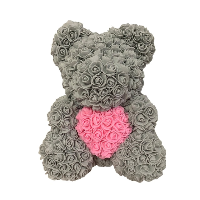 Rose Bear Heart Artificial Flower - Onset Gadgets