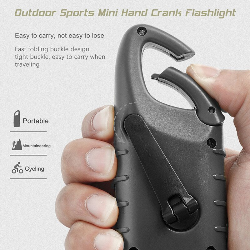 Hand Crank & Solar Powered Flashlight - Onset Gadgets