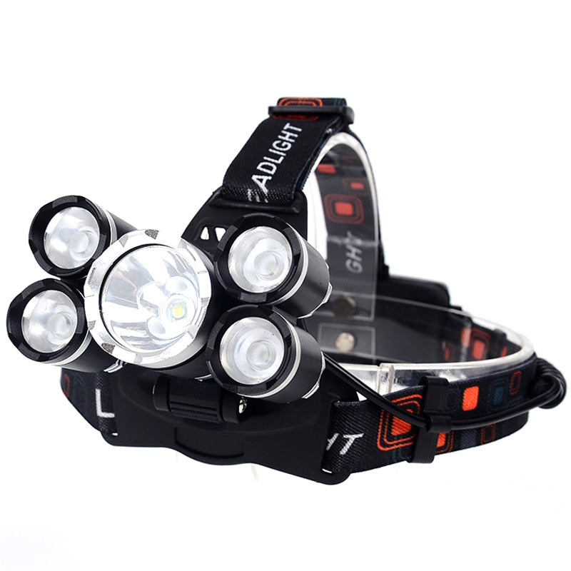 Z35T13 Headlight 4000 Lumen headlamp CREE XML3/5 LED T6 Head Lamp Flashlight Torch head light 18650 battery AC/DC charger option - Onset Gadgets