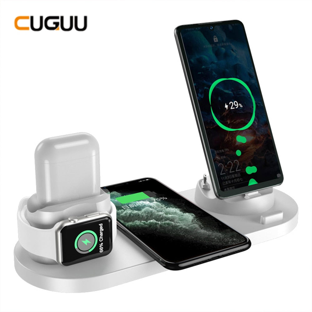 6-in-1 Wireless Fast Charger Dock for Apple - Onset Gadgets