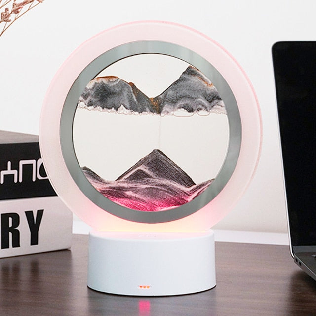 7 Colors USB Sandscape Table Lamp - Onset Gadgets