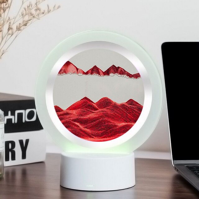 7 Colors USB Sandscape Table Lamp - Onset Gadgets