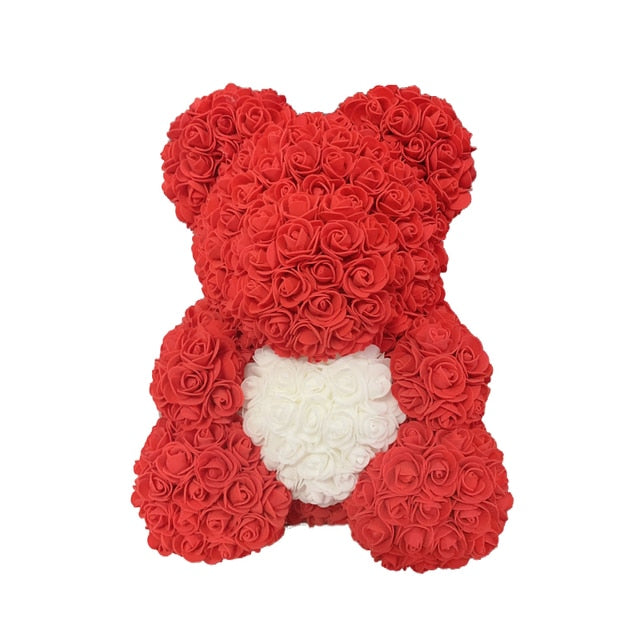 Rose Bear Heart Artificial Flower - Onset Gadgets