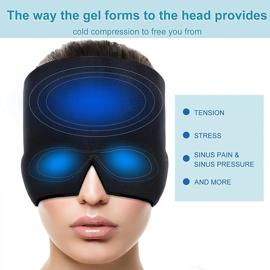 Hot & Cold Gel Therapy Headache Migraine Relief Cap - Onset Gadgets