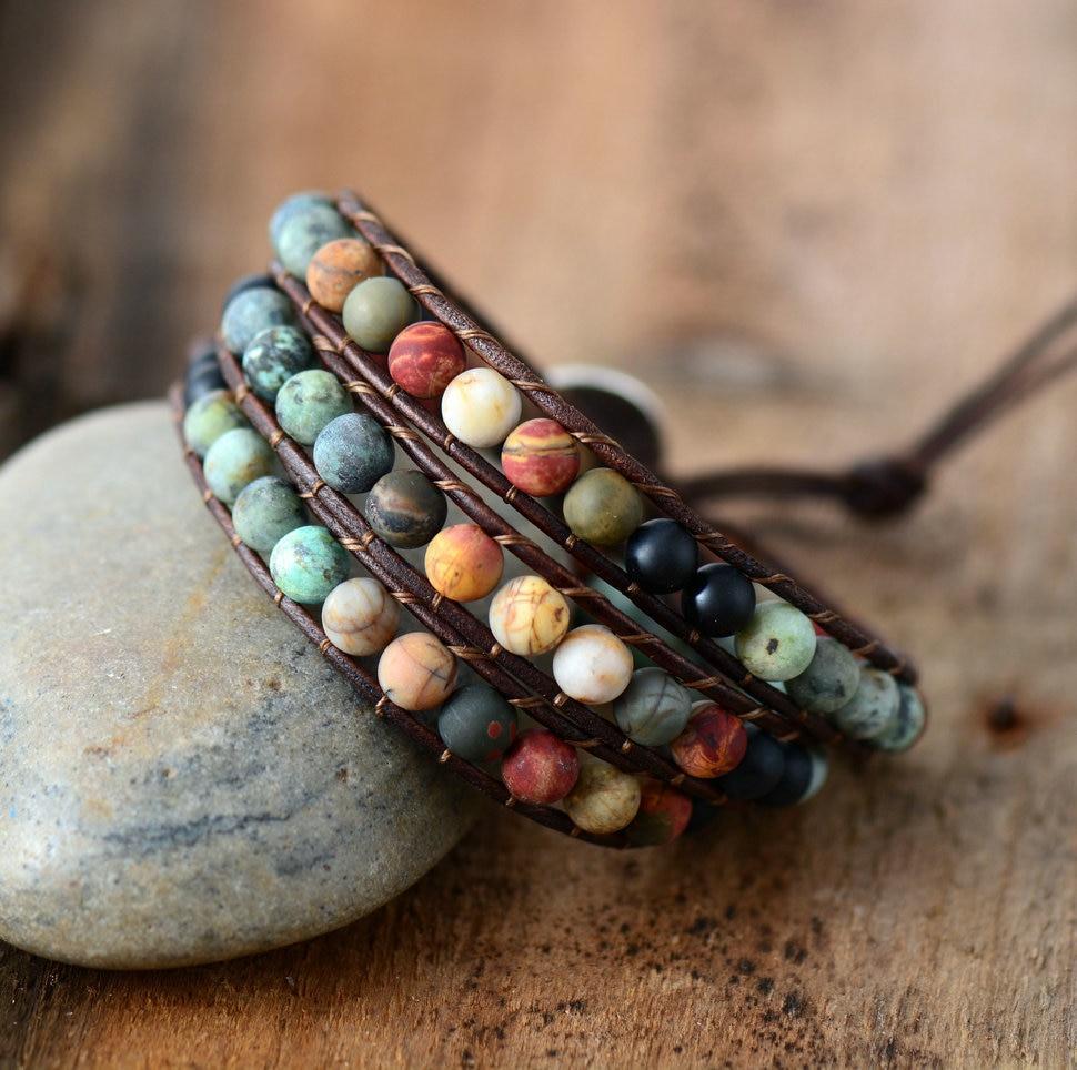 Jasper & Agate Boho Bracelet - Onset Gadgets