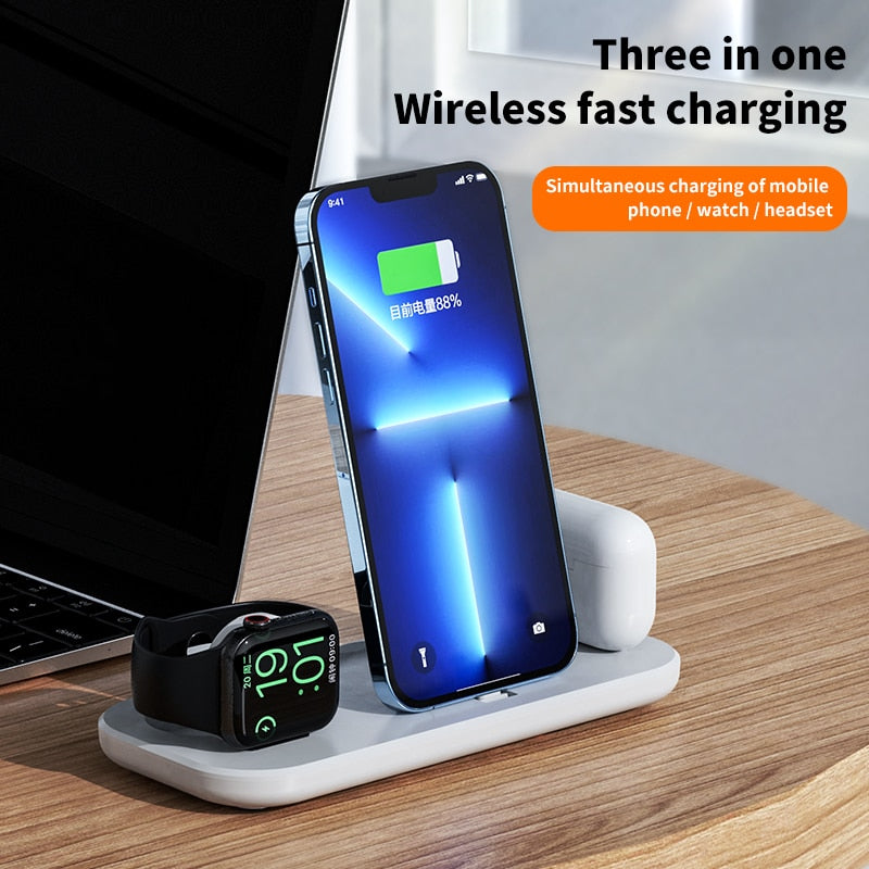 3 in 1 Wireless Charging Base - Onset Gadgets